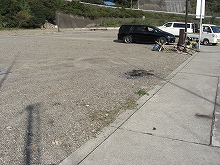 【海佑丸】船前にある駐車場