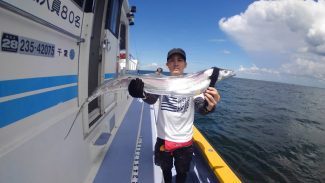 タチウオ115cm 22匹 の釣果 19年7月26日 宮川丸 千葉 木更津港 釣り船予約 釣割