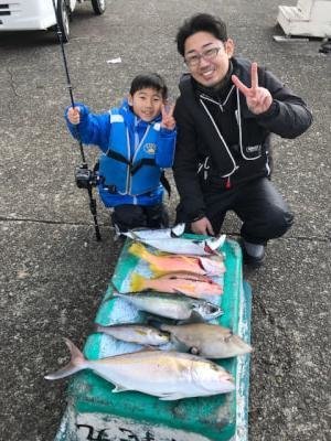 カンパチ58cm 1匹 の釣果 年1月3日 清義丸 和歌山 印南港 釣り船予約 釣割
