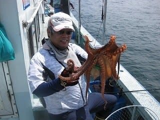 マダコ 17匹 の釣果 年7月19日 海新丸 大阪 泉佐野コンビナート 釣割