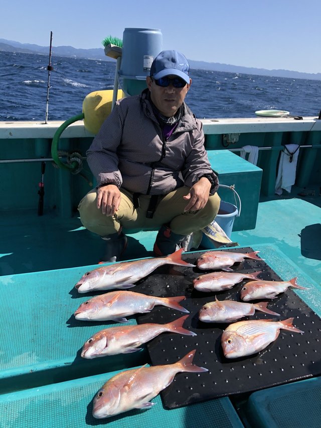 マダイ53cm 14匹 の釣果 年9月28日 良栄丸 和歌山 印南港 釣り船予約 釣割