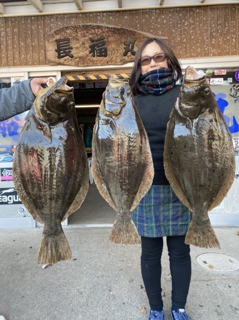 ヒラメ5 40kg 6匹 の釣果 21年1月7日 長福丸 千葉 大原港 釣り船予約 釣割