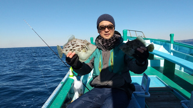 カワハギ31cm 9匹 の釣果 21年1月30日 加平丸 千葉 上総湊港 船釣り予約 キャスティング船釣り予約