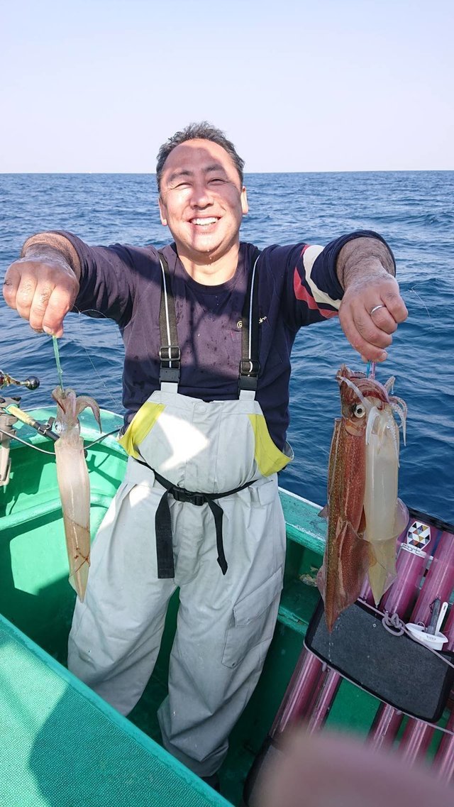 ヤリイカ60cm 21匹 の釣果 21年2月7日 長岡丸 茨城 鹿嶋旧港 船釣り予約 キャスティング船釣り予約