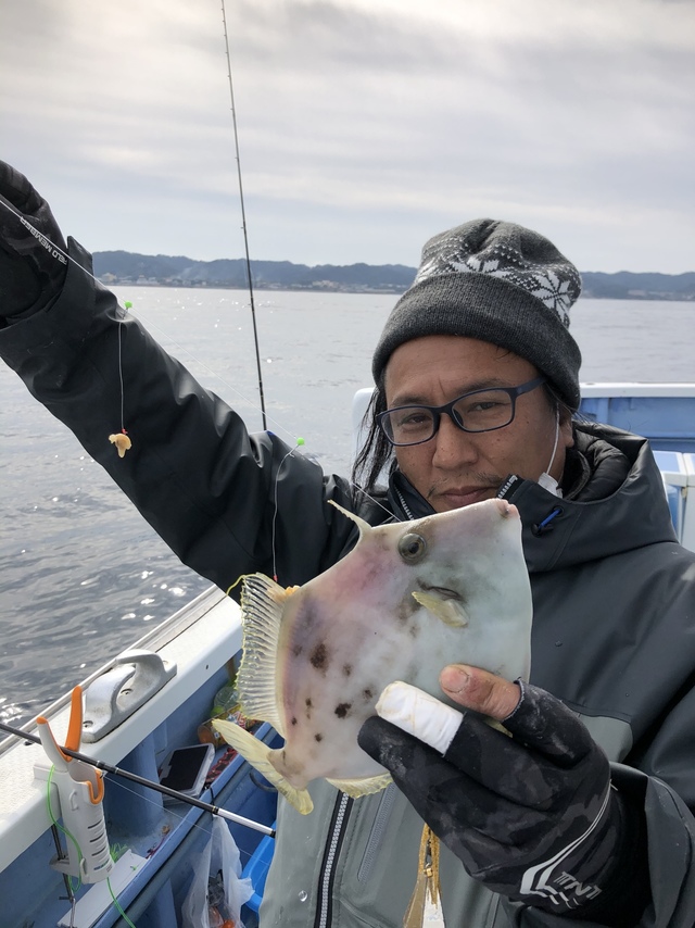 カワハギ26cm 匹 の釣果 21年2月12日 早川丸 千葉 洲崎栄ノ浦港 船釣り予約 キャスティング船釣り予約