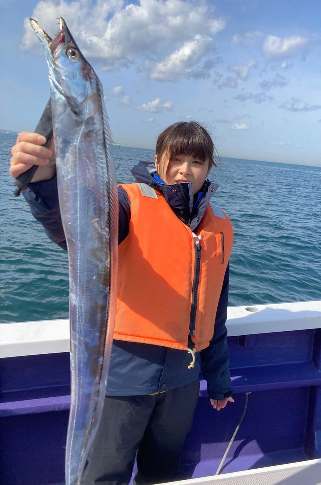 タチウオ118cm 13匹 の釣果 21年3月1日 ひらの丸 千葉 富津港 釣割