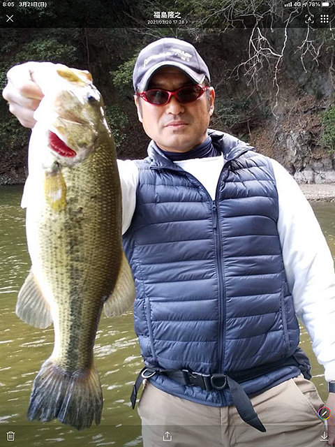 ブラックバス47cm 1匹 の釣果 21年3月日 柴田 神奈川 相模湖 釣割
