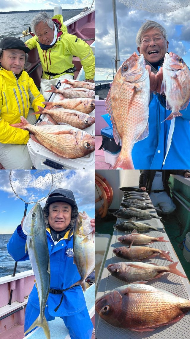 マダイ・クロダイ・ワラサ(ブリ)・カンパチ・イサキ