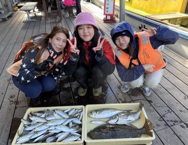 クロダイ・アジ(マアジ)・ヒラメ