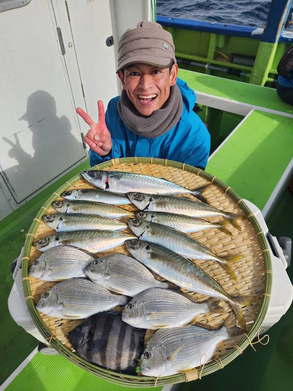 ハナダイ(チダイ)・イシダイ・アジ(マアジ)