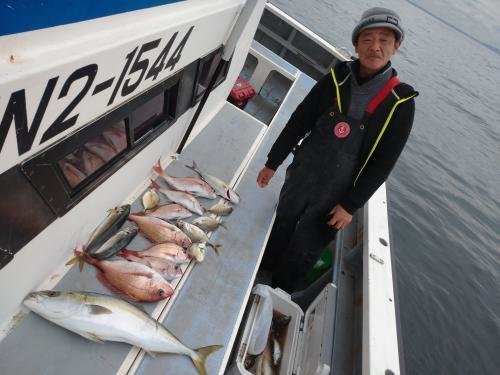 マダイ・アジ(マアジ)・カイワリ・ワラサ(ブリ)