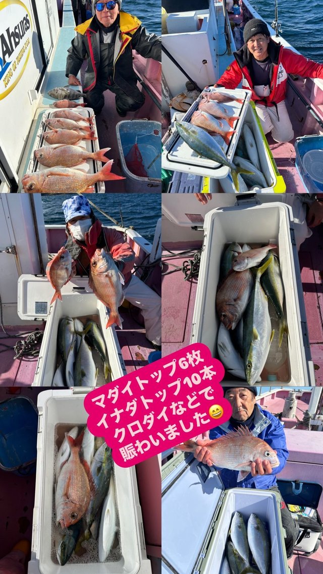 マダイ・クロダイ・イナダ(ブリ)