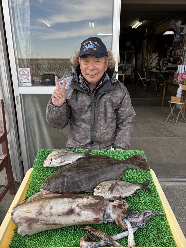 ヘダイ・ヒラメ・アオリイカ