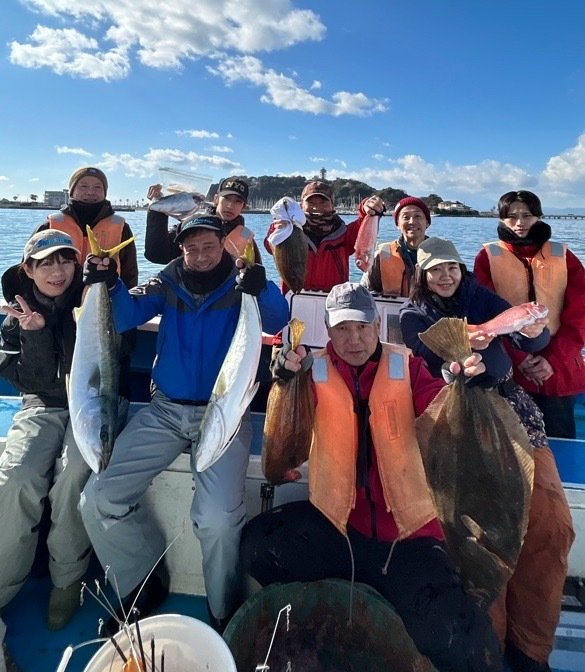 ワラサ(ブリ)・アマダイ(アカアマダイ)・シロアマダイ・ヒラメ