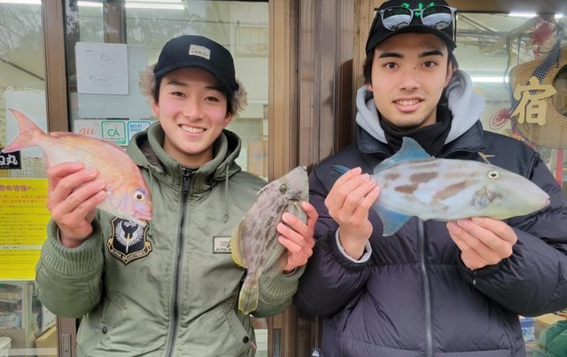 マダイ・カワハギ・ウマヅラ(ウマヅラハギ)