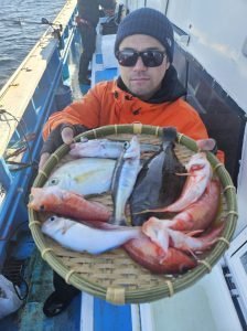 アマダイ(アカアマダイ)・ヒラメ・アカボラ(ヒメコダイ)