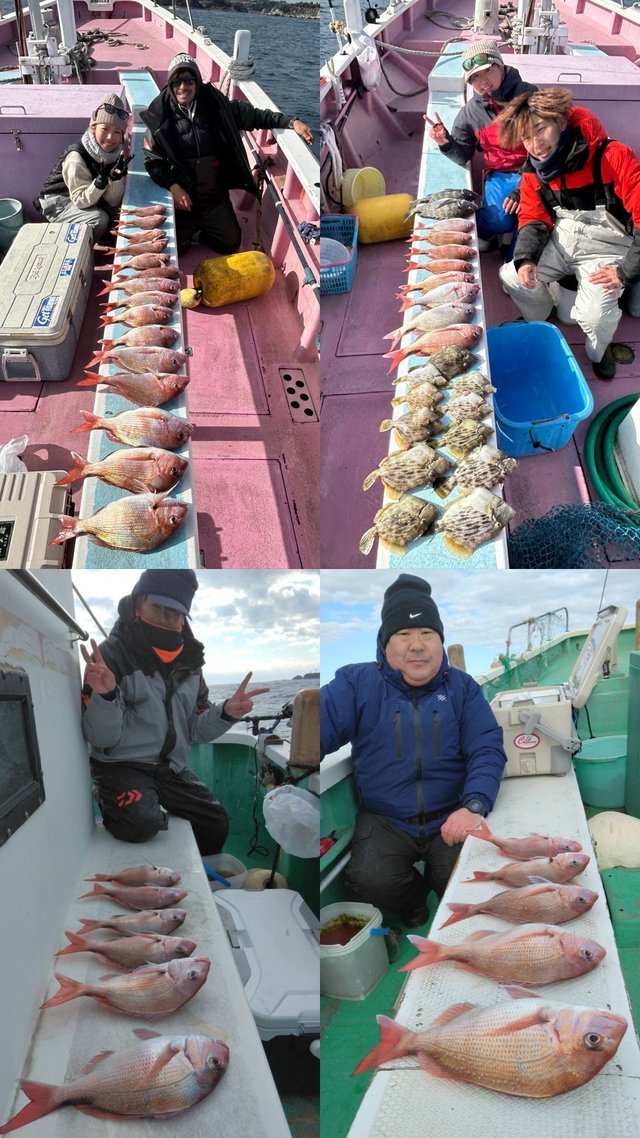 マダイ・クロダイ・カワハギ