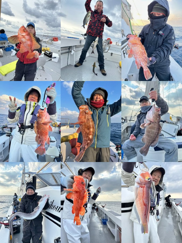 マハタ・イサキ・アマダイ(アカアマダイ)・キントキ(チカメキントキ)・オニカサゴ・カサゴ