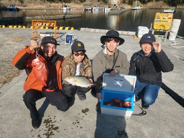 ショゴ(カンパチ)・アヤメカサゴ・エビスダイ