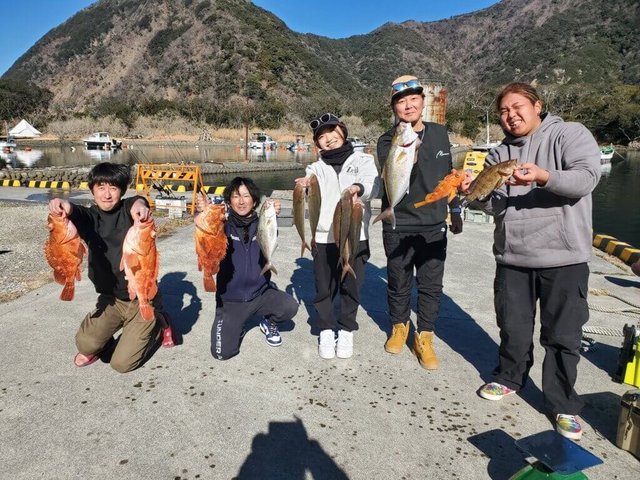オオモンハタ・ショゴ(カンパチ)・カンコ(ウッカリカサゴ)・アヤメカサゴ