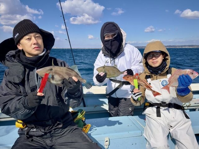 マダイ・ホウボウ・ウマズラ(ウマヅラハギ)