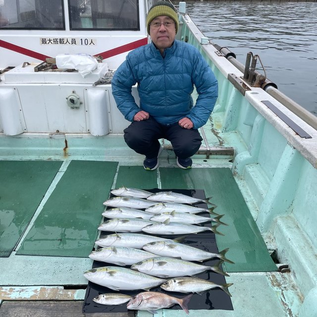 チャリコ(マダイ)・マアジ・ハマチ(ブリ)