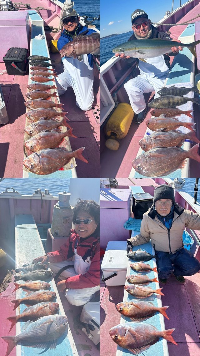 マダイ・クロダイ・マハタ・ワラサ(ブリ)