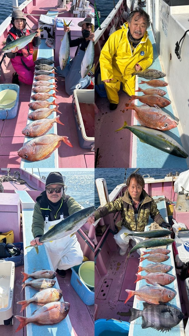 マダイ・クロダイ・イシダイ・ワラサ(ブリ)