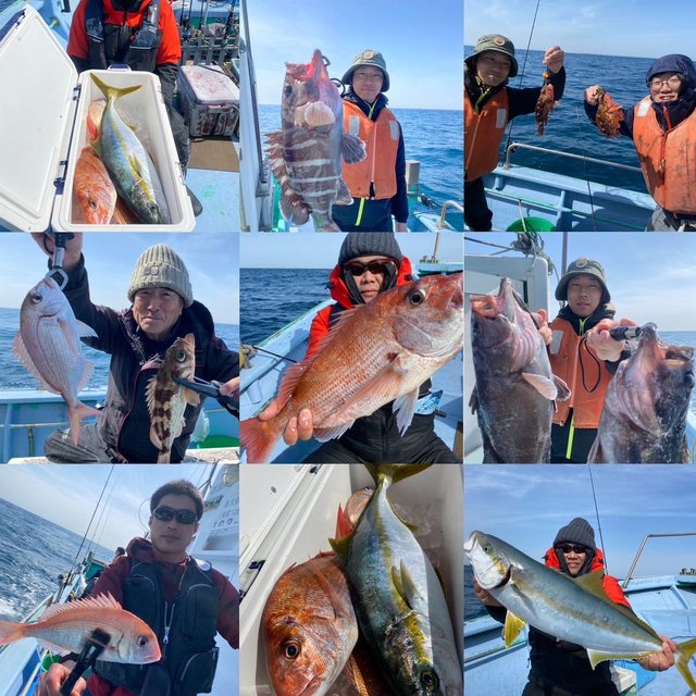 マダイ・ハナダイ(チダイ)・ヒラマサ・カサゴ・メバル・ハタ(マハタ)