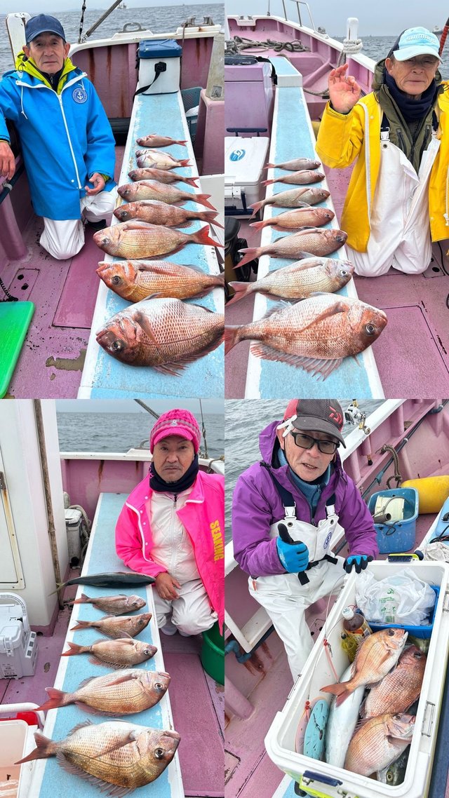 マダイ・ハナダイ(チダイ)・イナダ(ブリ)