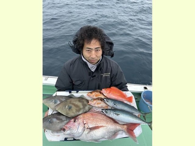 マダイ・アカイサキ・シキシマハナダイ・サバ(マサバ)・ウマヅラ(ウマヅラハギ)・オキメバル(ウスメバル)