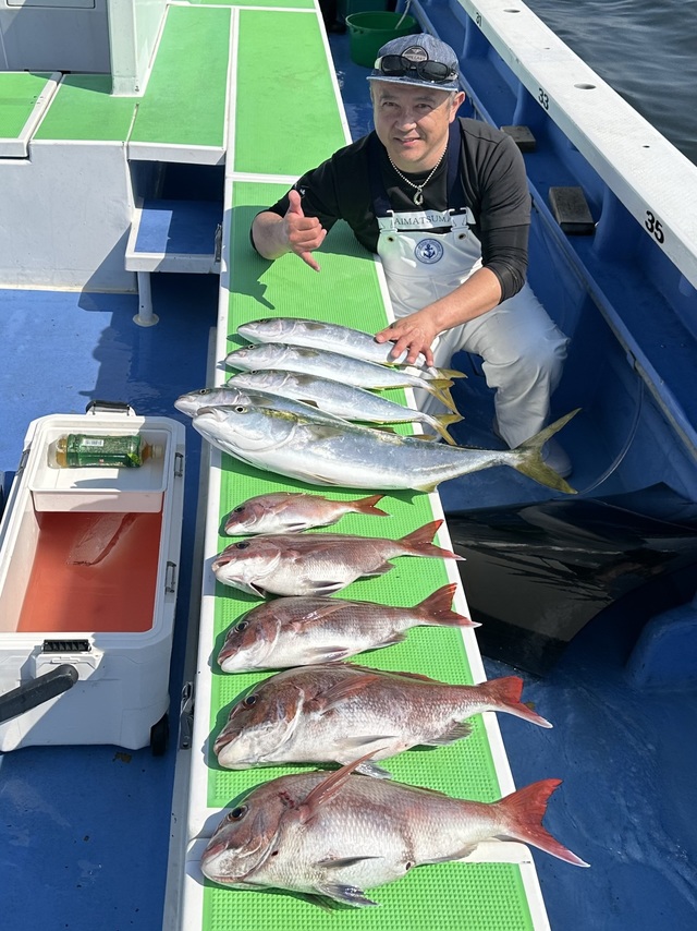 マダイ・イナダ(ブリ)・ワラサ(ブリ)