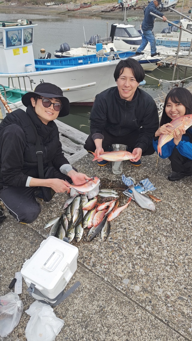 アジ(マアジ)・アマダイ(アカアマダイ)・イトヨリ(イトヨリダイ)・ムシガレイ