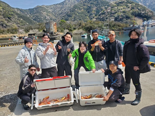 レンコダイ(キダイ)・アジ(マアジ)・カイワリ・オキメバル(ウスメバル)