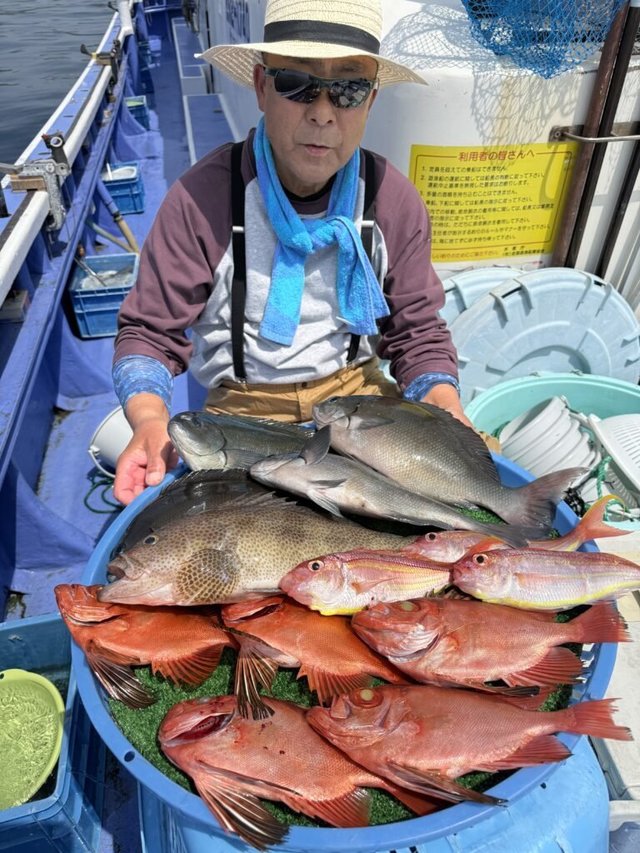 メジナ・オウモンハタ(オオモンハタ)・イトヨリ(イトヨリダイ)・チカメキントキ・イラ