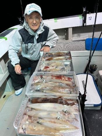 ムギイカ(スルメイカ)・マイカ(ケンサキイカ)