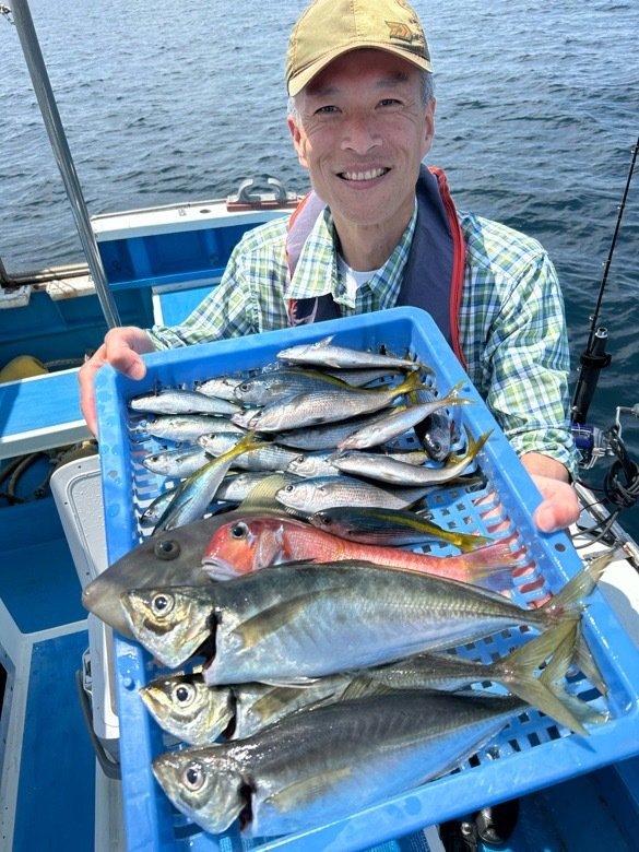 マアジ・タカベ・アマダイ(アカアマダイ)・ウマヅラハギ