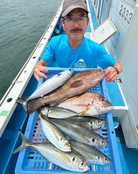 マダイ・オオモンハタ・マアジ・ソーダガツオ(マルソウダ)