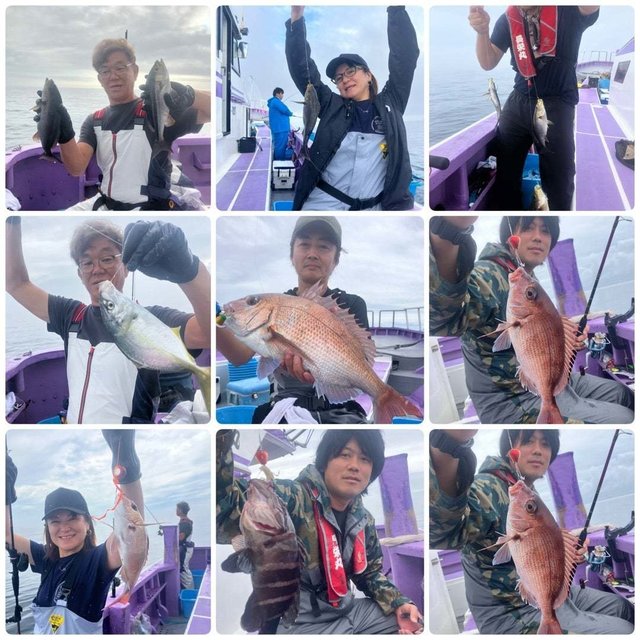 マダイ・マハタ・アジ(マアジ)・シマアジ・イサキ