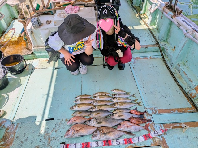 タイ(マダイ)・ヒラスズキ・アジ(マアジ)・イサギ(イサキ)