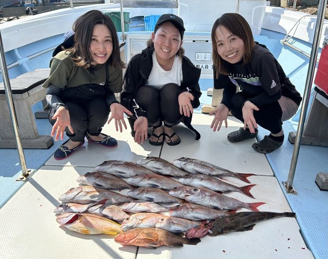 マダイ・アコウ(キジハタ)・カサゴ・マゴチ