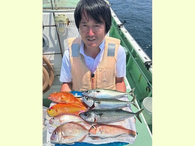 ハナダイ(チダイ)・シキシマハナダイ・アマダイ(アカアマダイ)・イトヨリ(イトヨリダイ)・サバ(マサバ)・アヤメカサゴ・ソーダガツオ(マルソウダ)