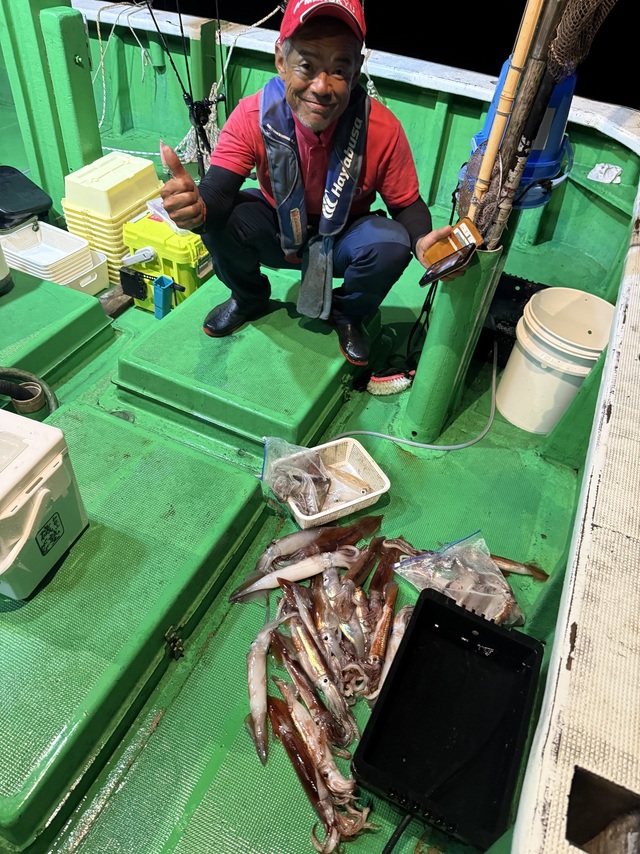 アカイカ(ケンサキイカ)・スルメイカ