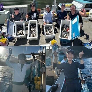 マダイ・ハナダイ(チダイ)・ワカシ(ブリ)・イサキ・サバ(マサバ)・ソウダカツオ(ヒラソウダ)