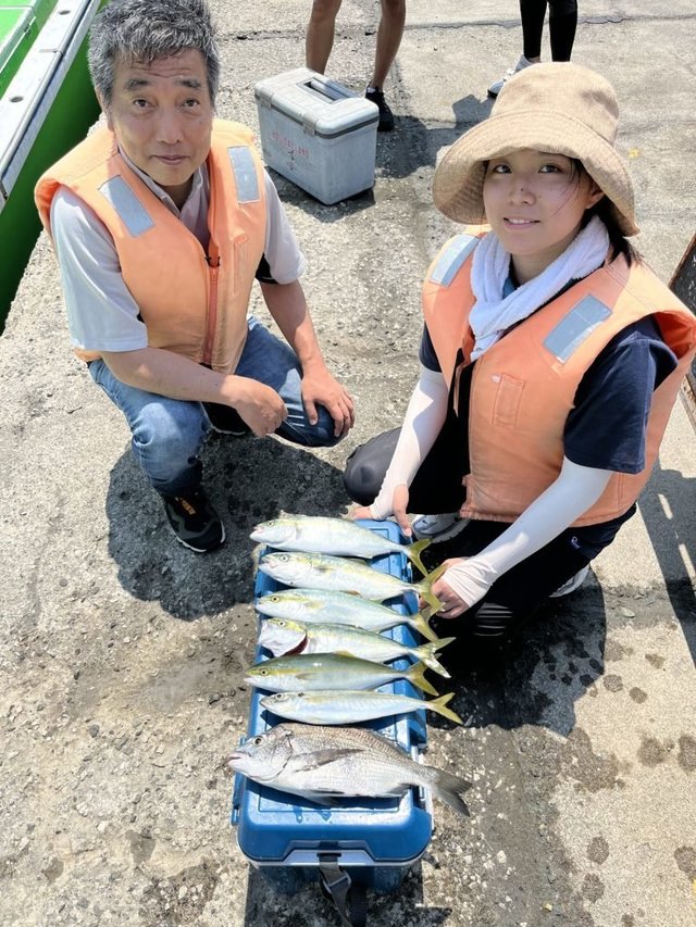 クロダイ・アジ(マアジ)・ワカシ(ブリ)