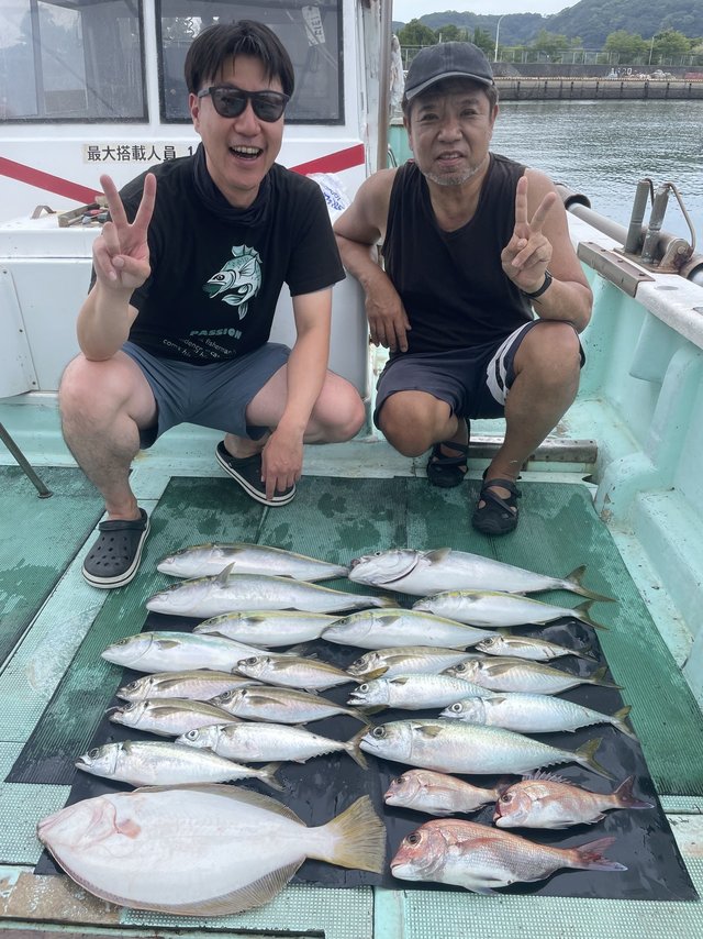 マダイ・マアジ・ハマチ(ブリ)・メジロ(ブリ)・マサバ・ヒラメ