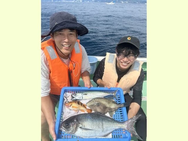 サバ(マサバ)・メダイ・オキメバル(トゴットメバル)・ウマヅラ(ウマヅラハギ)