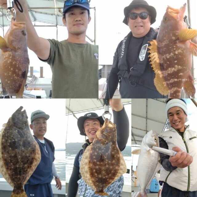 アコウ(キジハタ)・シオ(カンパチ)・ヒラメ