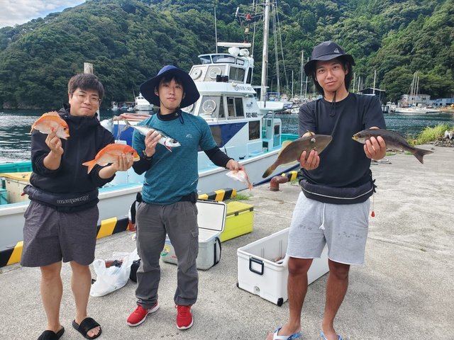 レンコダイ(キダイ)・ウマズラ(ウマヅラハギ)