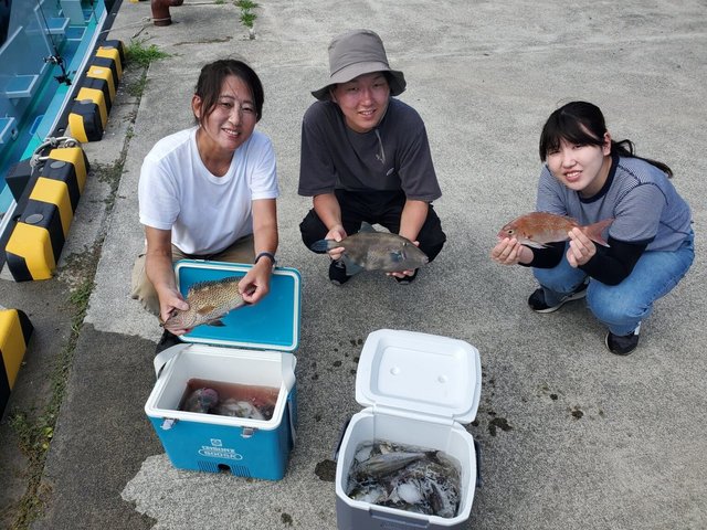 マダイ・オオモンハタ・イサキ・ウマズラ(ウマヅラハギ)